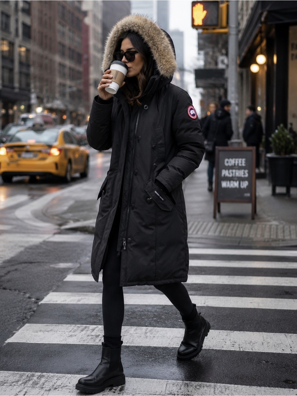 Canada Goose Kensington Parka Goose Down Puffer Jacket Women’s XS Black Coat - Picture 2 of 11